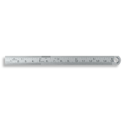 Maßstab biegsam Federbandstahl rostfrei Teilung C:1/1mm+1/2mm+1/16"+1/32"+1/64" 1000/20x1mm