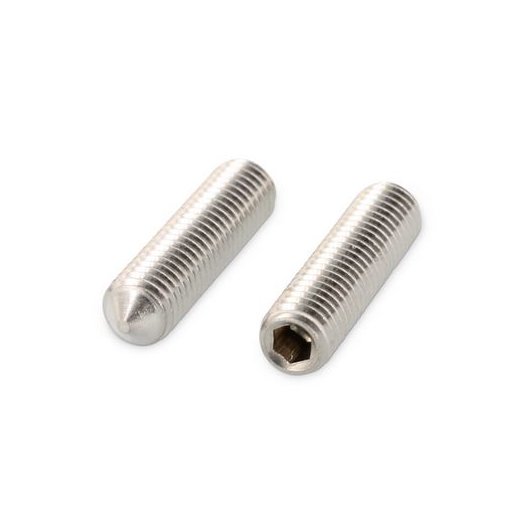 500 Stk. Gewindestifte ISO 4027 Edelstahl A4 M4 x 10