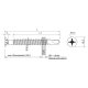 100 Stk. Bohrschrauben E-X BOHR 3 FLT 5,5 x 109 mm
