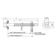 100 Stk. Bohrschrauben E-X BOHR 2 16 5,5 x 100 mm