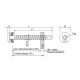 100 Stk. Bohrschrauben E-X T25 BOHR 2 12 5,5 x 25 mm