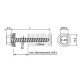 100 Stk. Spezialschrauben E-XS 14 A 4,9 x 25