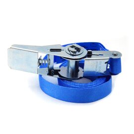 1 tlg. Zurrgurt 25mm mit Ratsche blau 3 m