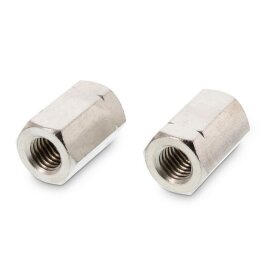 100 Stück Gewindemuffen Edelstahl A2 6-kant M10 x 30