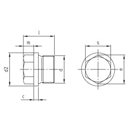 25 Stk. Verschlußschrauben DIN 910 A2 G 3/4"