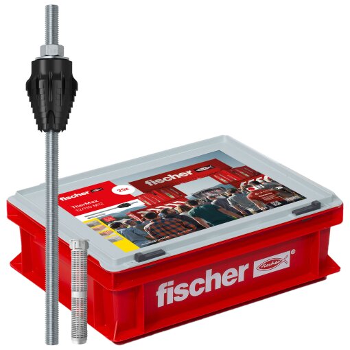 Abstandsmontagesystem TherMax 12/110 M12 im Handwerkerkoffer Fischer