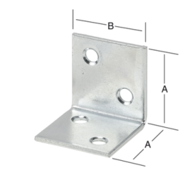 1 Stück Breitwinkel verzinkt 30 x 30 x 30 mm