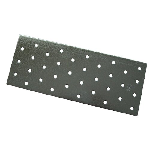 1 Stück Lochplatten verzinkt 80 x 200 mm