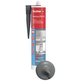 fischer® Premium Sanitärsilikon Sanitary Pro SI (DSSA) 310ml