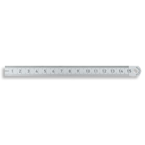 Maßstab biegsam Federbandstahl rostfrei Teilung B:1/1mm+1/2mm 300/30x1mm