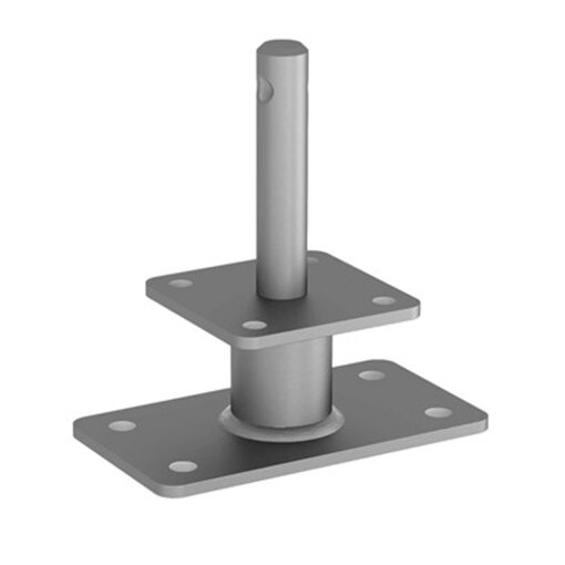 Pfostenträger/Stützenfuß Typ D auf Beton fvz. 300 mm