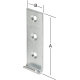 25 Stück Schließhaken gerade verzinkt 82 x 25 mm