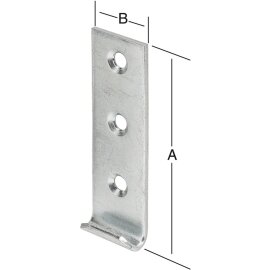 1 Stück Schließhaken gerade verzinkt 82 x 25 mm