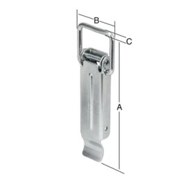 50 Stück Kistenverschlüsse verzinkt 70 x 31 mm