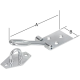1 Stk. Überfalle mit Öse, verzinkt 80 x 26 mm