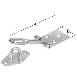 1 Stk. Überfalle mit Öse, verzinkt 100 x 30 mm