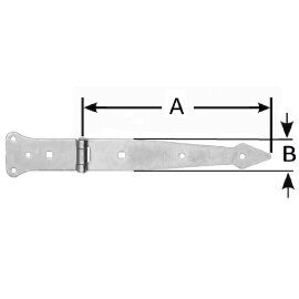 Werfgehänge leicht verzinkt 300 mm