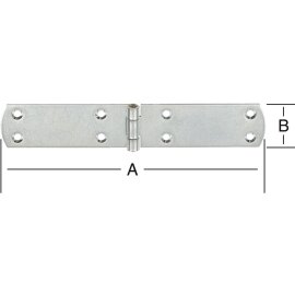 20 Stk. Französische Kistenbänder verzinkt 180 x 35 mm