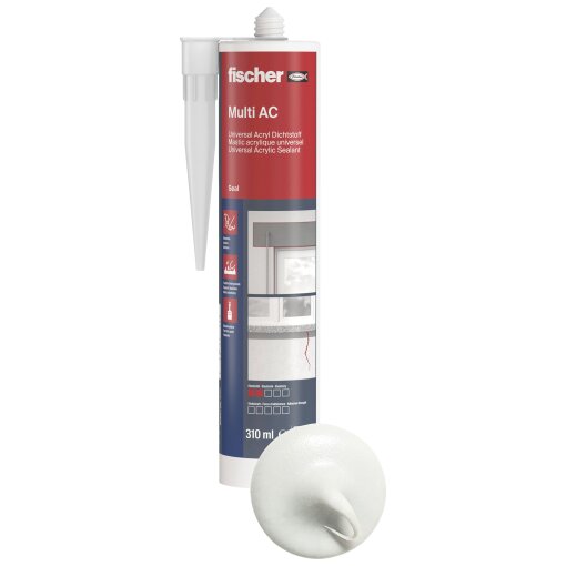 fischer® Acryldichtstoff Multi AC 310ml weiß