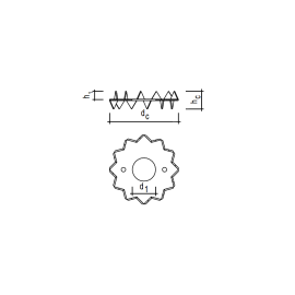 25 Stk. Einpreßdübel Bulldog® Typ C1 zweiseitig 117 mm
