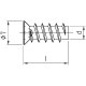 1000 Stk. Euroschrauben Senkkopf Grobgewinde 6,3 x 25 mm