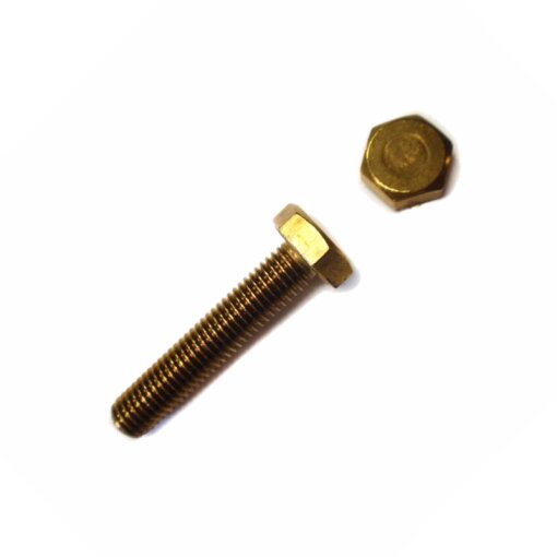 100 Stück Sechskantschrauben DIN 933 Messing M6 x 12