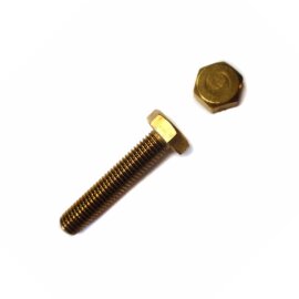 100 Stück Sechskantschrauben DIN 933 Messing M6 x 12