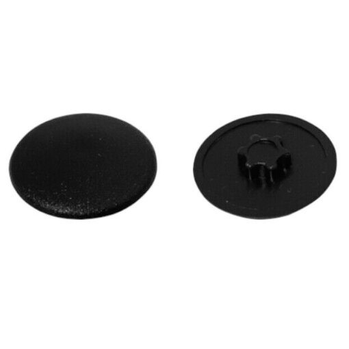 200 Stück Abdeckkappen T25 mm, Kopf-ø 15 mm schwarz