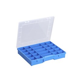 Sortimentskasten EuroPlus Basic 37 blau 25 Fächer