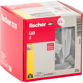 25 Stück fischer® Gasbetondübel GB 8