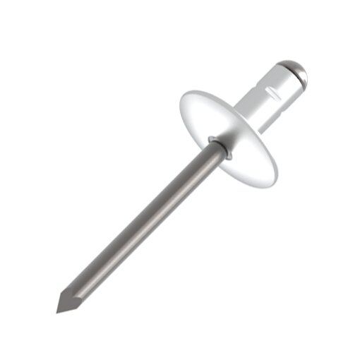 250 Stk. Blindnieten Alu/A2 Großkopf 5 x 12 K 14