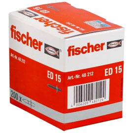 200 Stück fischer® Einschlagnagel ED 15