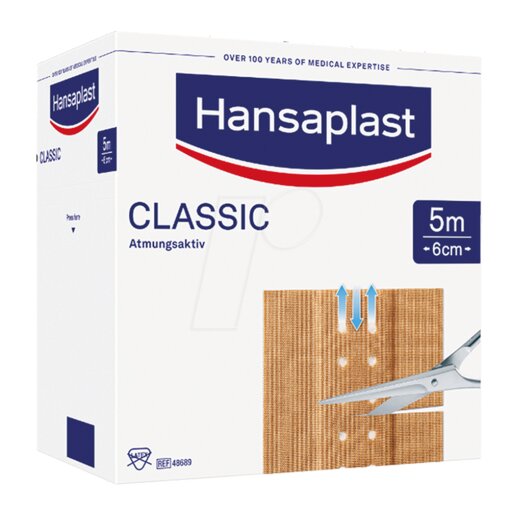 Hansaplast Classic Pflaster 5 m x 6 cm