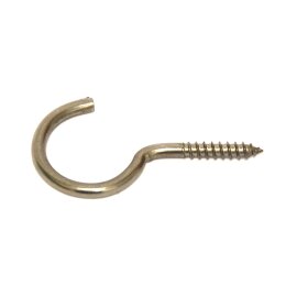 Gebogene Schraubhaken Edelstahl A2