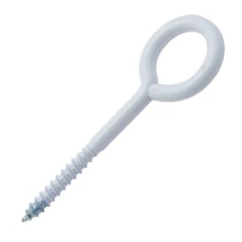 100 Stk. Ringschrauben weiß 10 x 5 mm