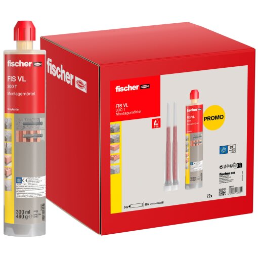 fischer® - Montagemörtel FIS VL 300 T (24 Stück) UMK