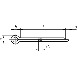 Splinte DIN 94 / ISO 1234 galv. verzinkt