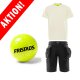 Funktions-T-Shirt 7555 Creme + Handwerker-Shorts 2831 + Fußball Fristads