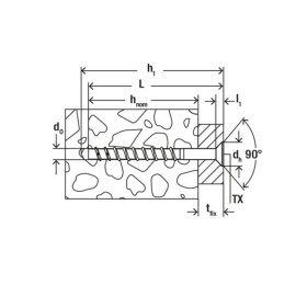 200 Stück fischer® Betonschrauben FBS 4 x 40...