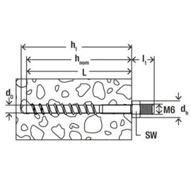 100 Stück fischer® Betonschrauben FBS 5x45 M6/9