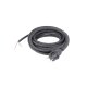 Gummi-Anschlussleitung - 5 m H05RN-F 2x1,0 schwarz