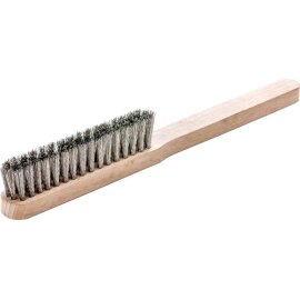 Feinbürste 225 x 20 x 11 mm 4 rhg. Stahldraht...